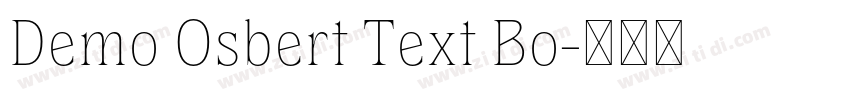 Demo Osbert Text Bo字体转换